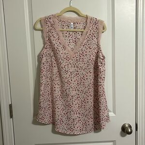 Pink Floral Tank